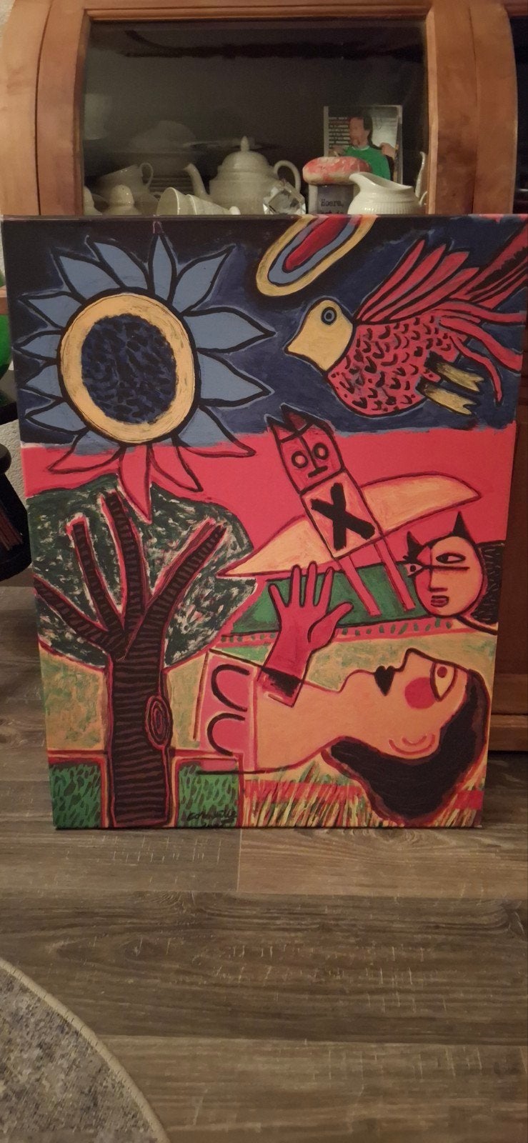 Corneille reproductie schilderij, Antiek en Kunst, Kunst | Schilderijen | Modern, Ophalen
