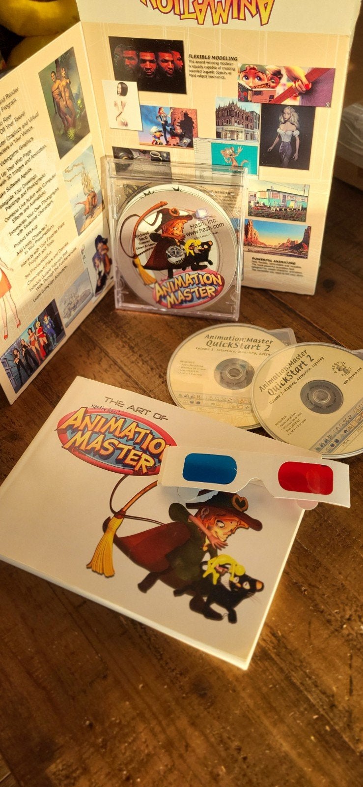 Animation Master Software met Boek en 3D Bril, Ophalen of Verzenden, Gebruikt, MacOS