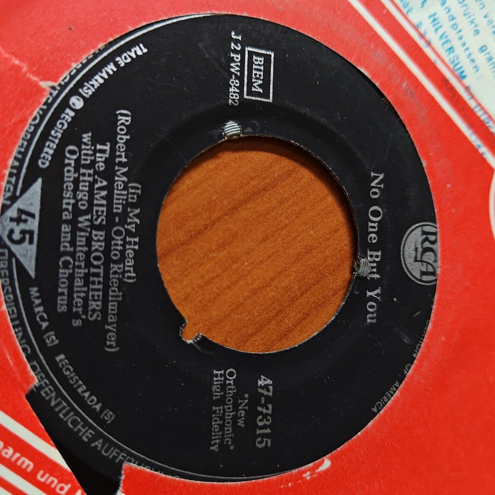 The Ames Brothers - No One But You Pussy Cat (Vinyl Single, Gebruikt, 7 inch, Ophalen of Verzenden, Pop