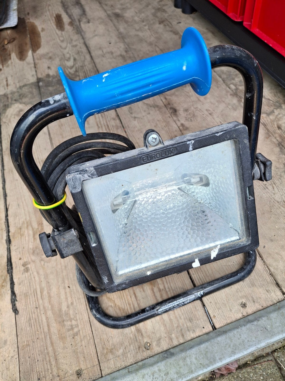 Eurolux Bouwlamp - Gebruikt maar Werkend, Doe-het-zelf en Verbouw, Bouwverlichting, Gebruikt, Lamp met armatuur, 200 tot 500 watt