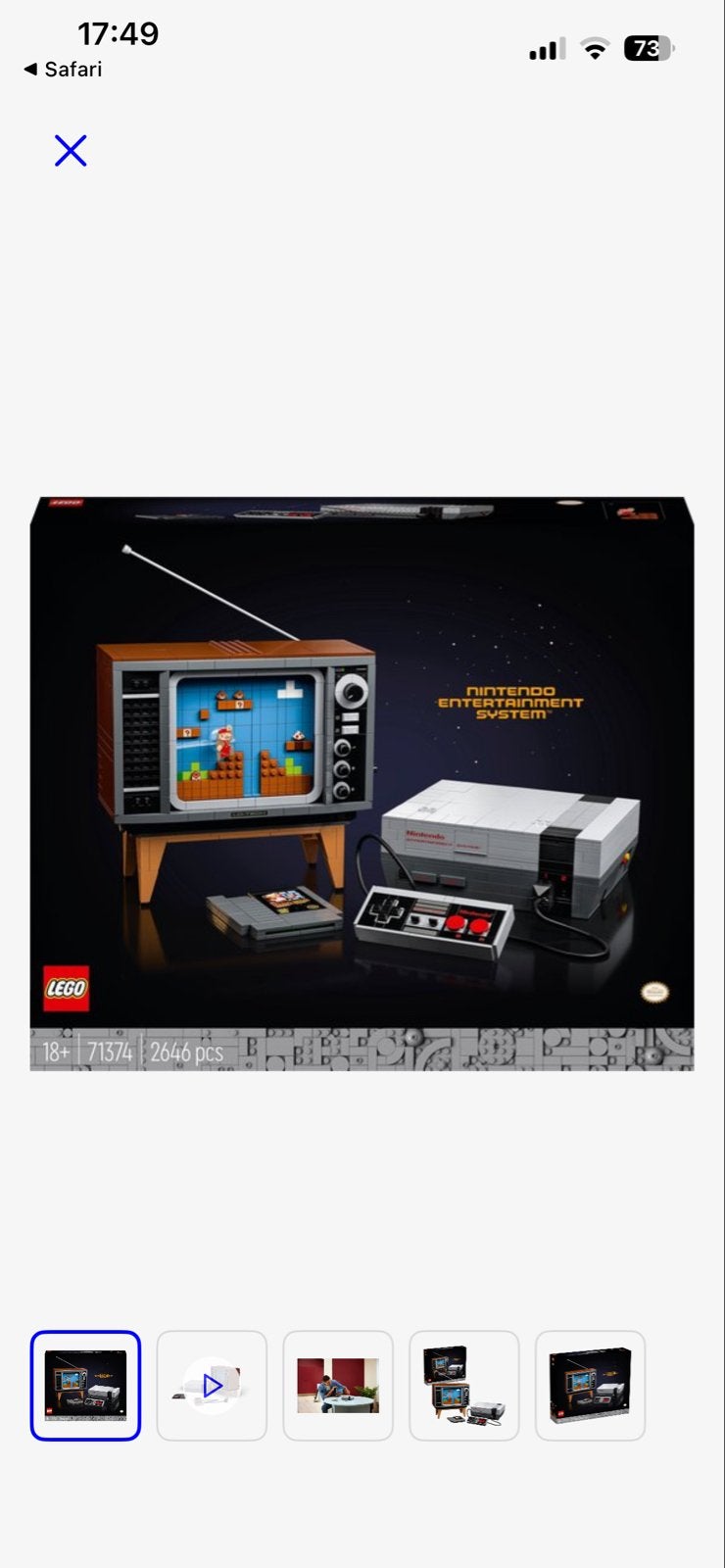 Lego Nintendo Entertainment System (NES) 71374, Ophalen, Overige thema's, Lego, Zo goed als nieuw