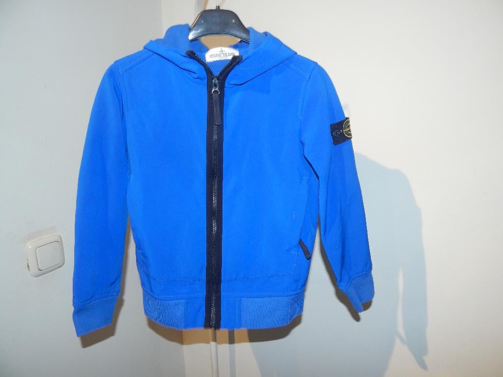 Stone Island kobalt blauw soft shell jack jas mt 128