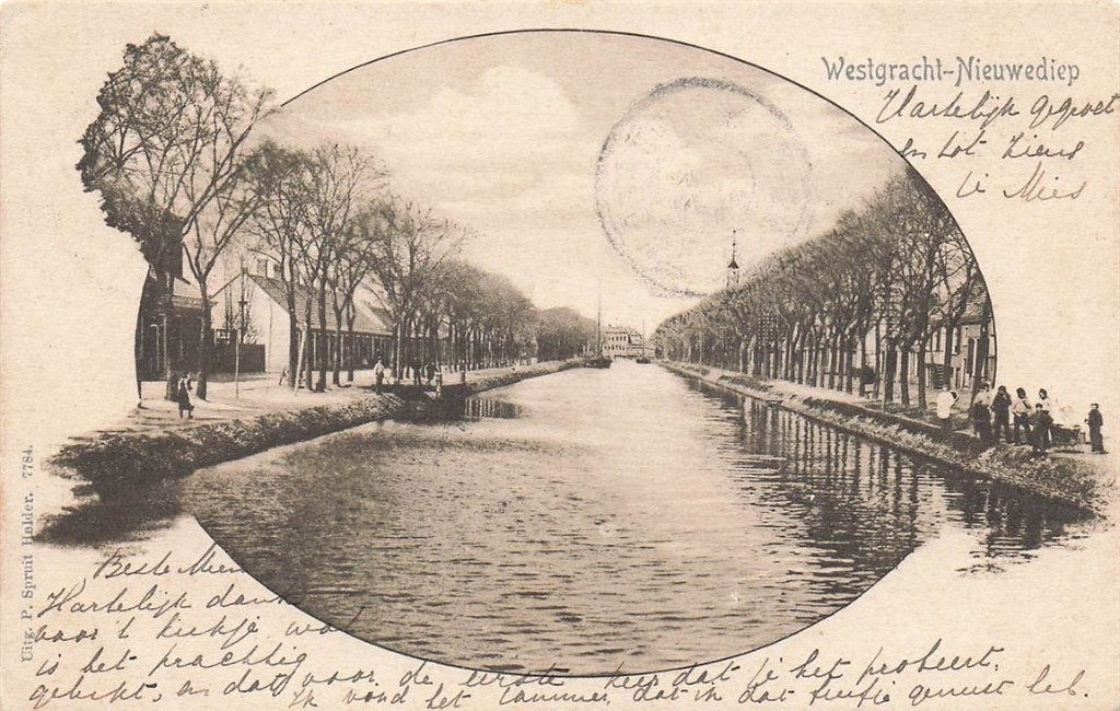 702-125-007 Den Helder Westgracht Nieuwediep, Verzenden, Voor 1920, Noord-Holland
