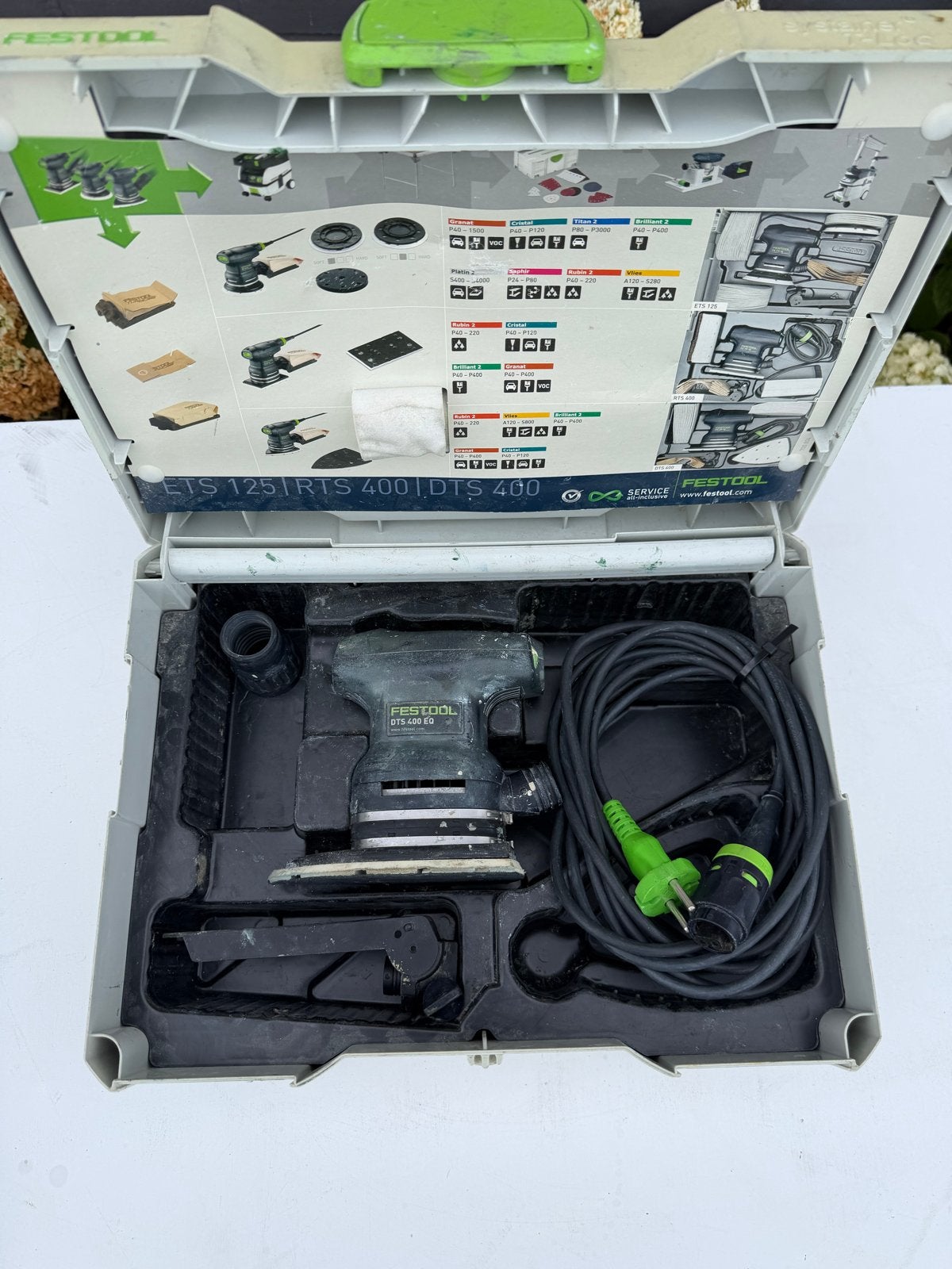 Festool DTS 400 EQ Plus Deltaschuurmachine in Systainer, Ophalen of Verzenden, Gebruikt, Minder dan 600 watt, Overige typen