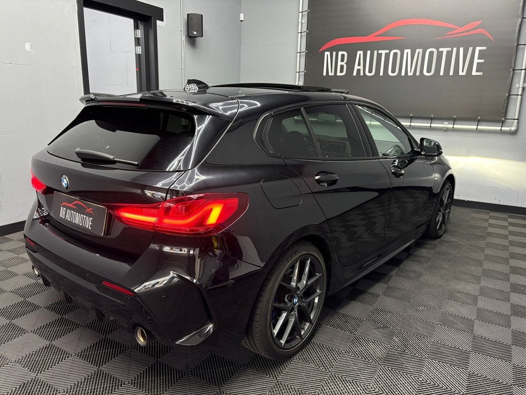 BMW 1-serie 120d xDrive, 1490 kg, Zwart, Leder, Bedrijf
