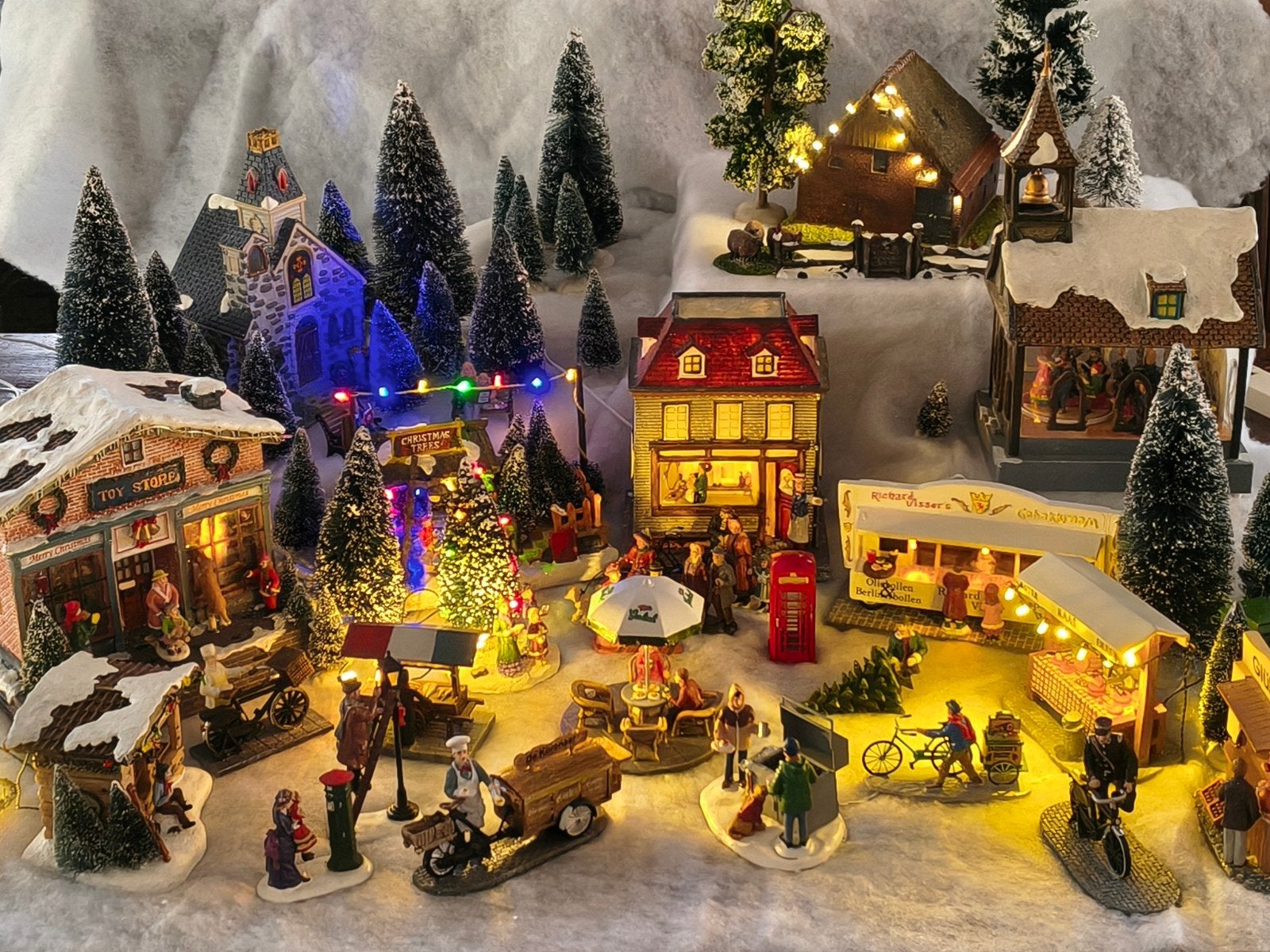 Lief kerstdorpje met markt, Ophalen