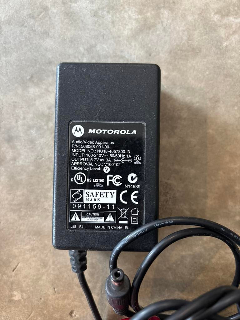 Motorola adapter model NU18-4057300-13, Ophalen of Verzenden, Gebruikt