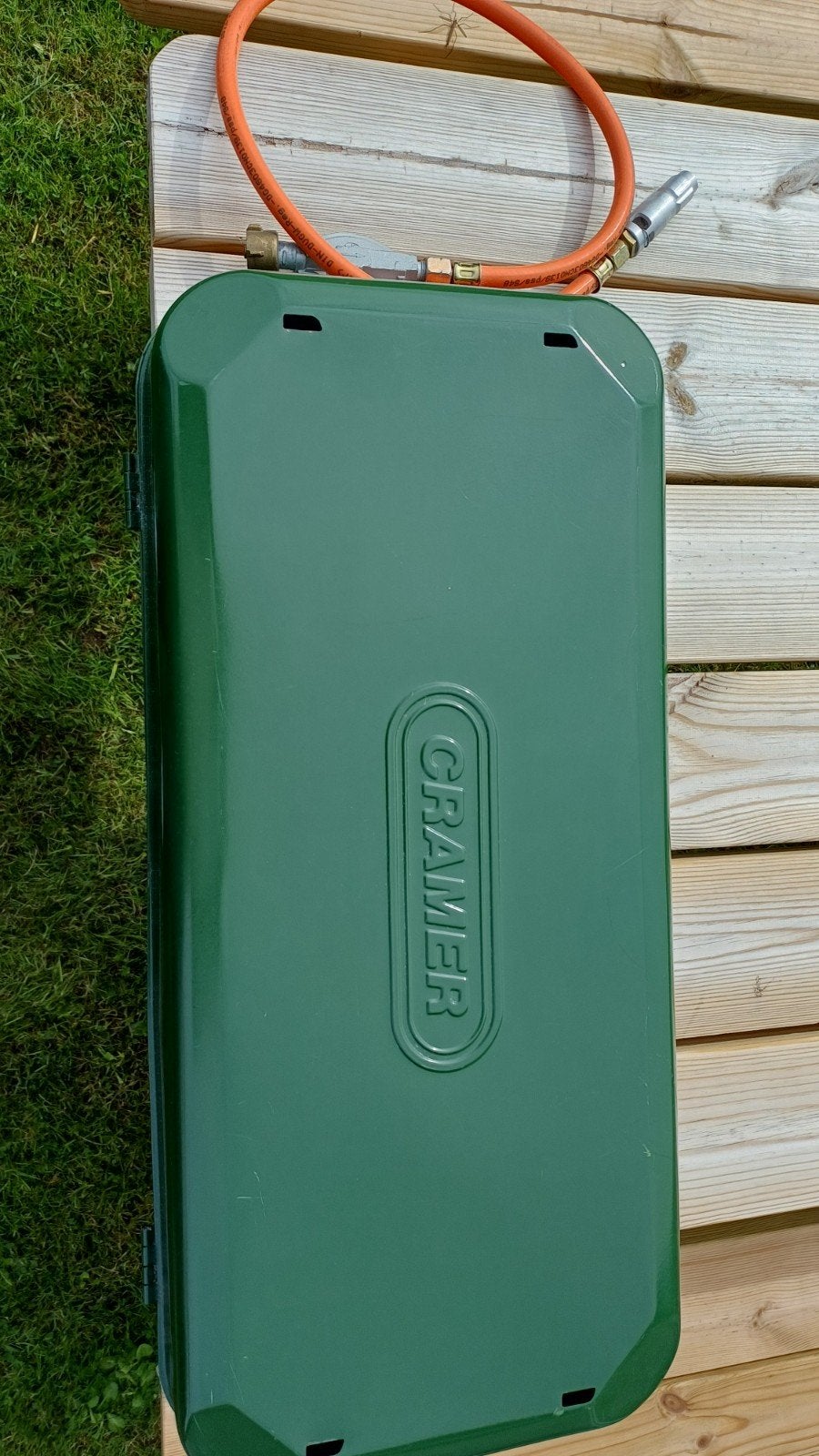 Cramer camping kooktoestel met gasslang, Ophalen of Verzenden, Gebruikt