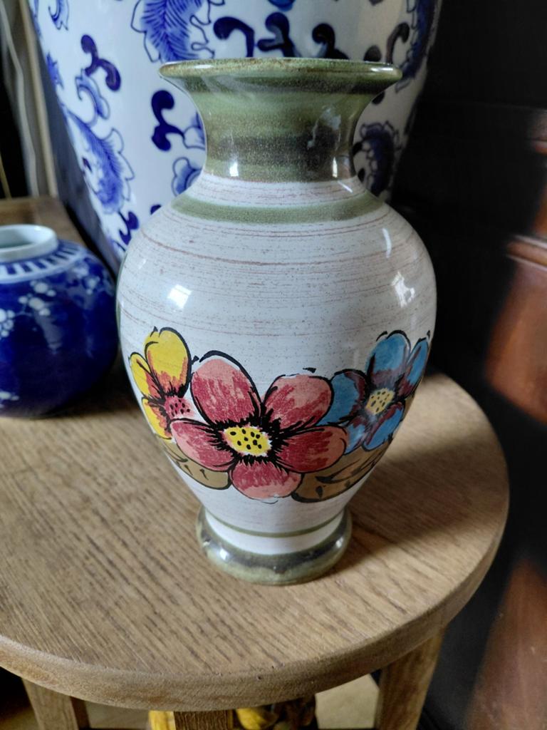 Vintage bloemen vaas n302 1022, Verzamelen, Retro, Ophalen, Huis en Inrichting