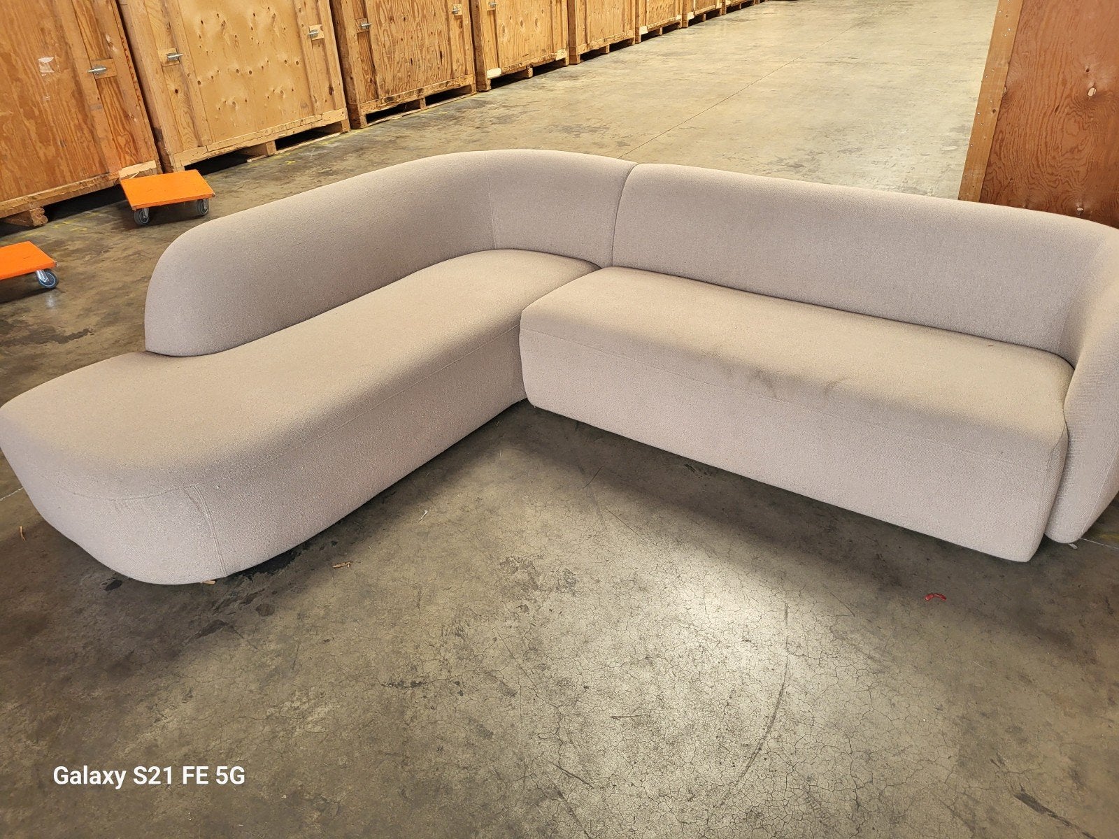 Moderne Hoekbank - Comfortabel en Stijlvol, 250 tot 300 cm, Gebruikt, 100 tot 125 cm, Hoekbank