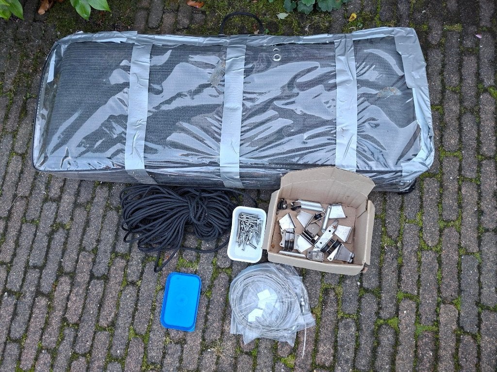 Zonnedoek Harmonica, merk 'ShadowComfort', 5m * 3,7m, Ophalen, Zo goed als nieuw