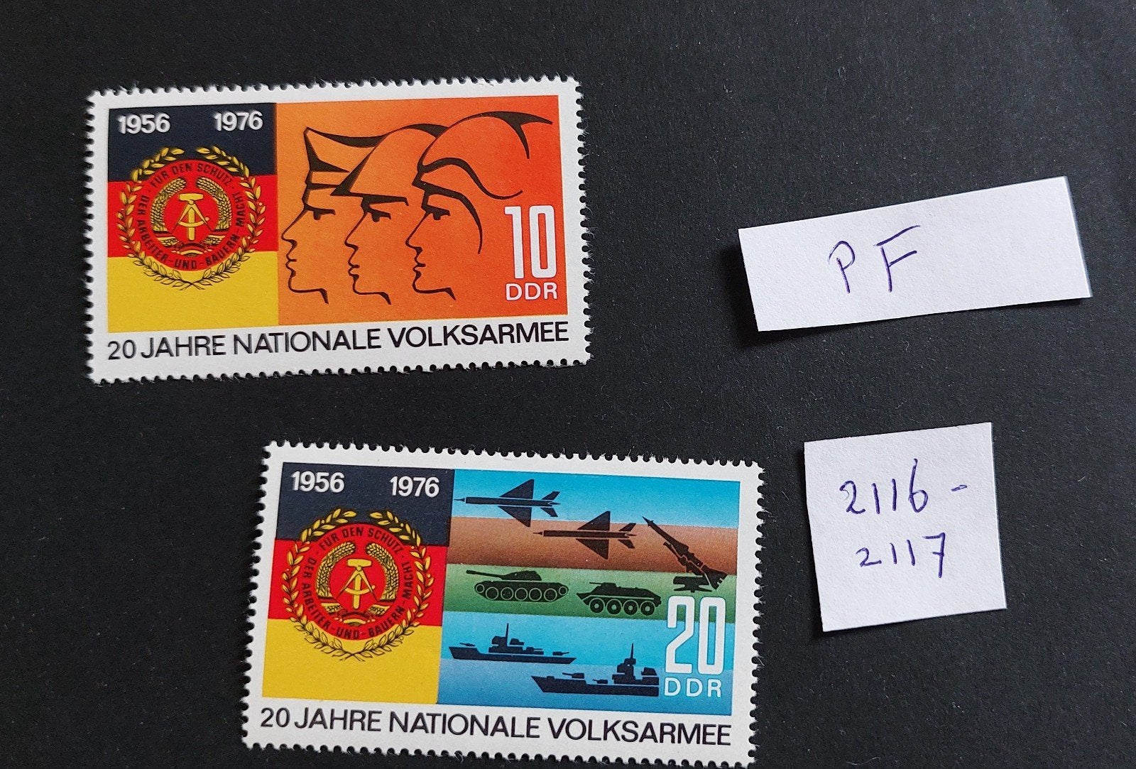 DDR postzegels 2116-2117, Postzegels en Munten, Postzegels | Europa | Duitsland, Ophalen of Verzenden, DDR