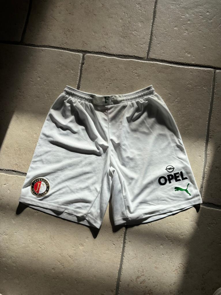 Feyenoord Sportbroekje Voetbalbroekje Maat M, Maat 48/50 (M), Wit, Ophalen of Verzenden, Voetbal