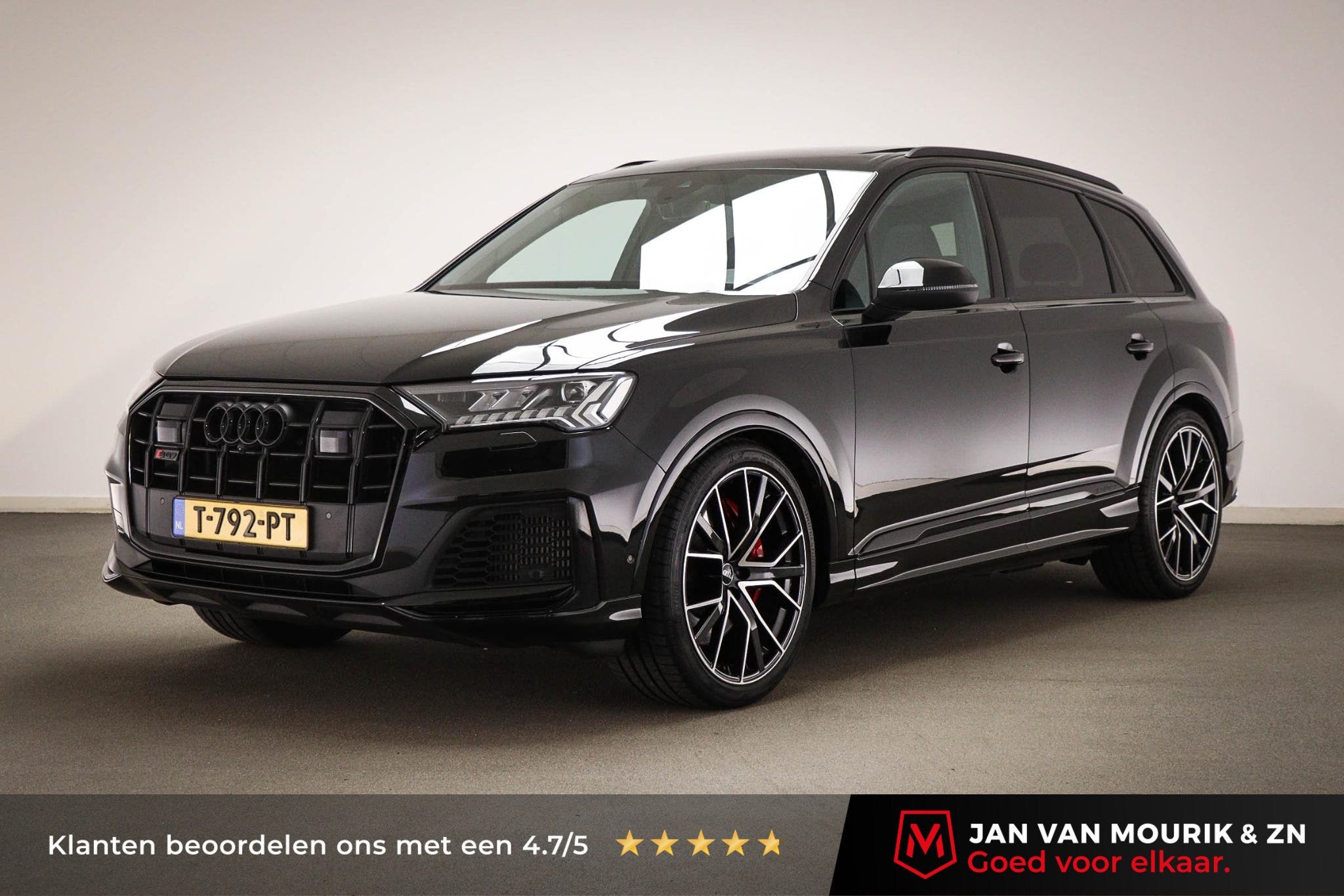 Audi Q7 4.0 TFSI SQ7 quattro 7p | PANORAMDAK | LEDER | STOEL, Auto's, Automaat, 2240 kg, Gebruikt, Met garantie (alle)