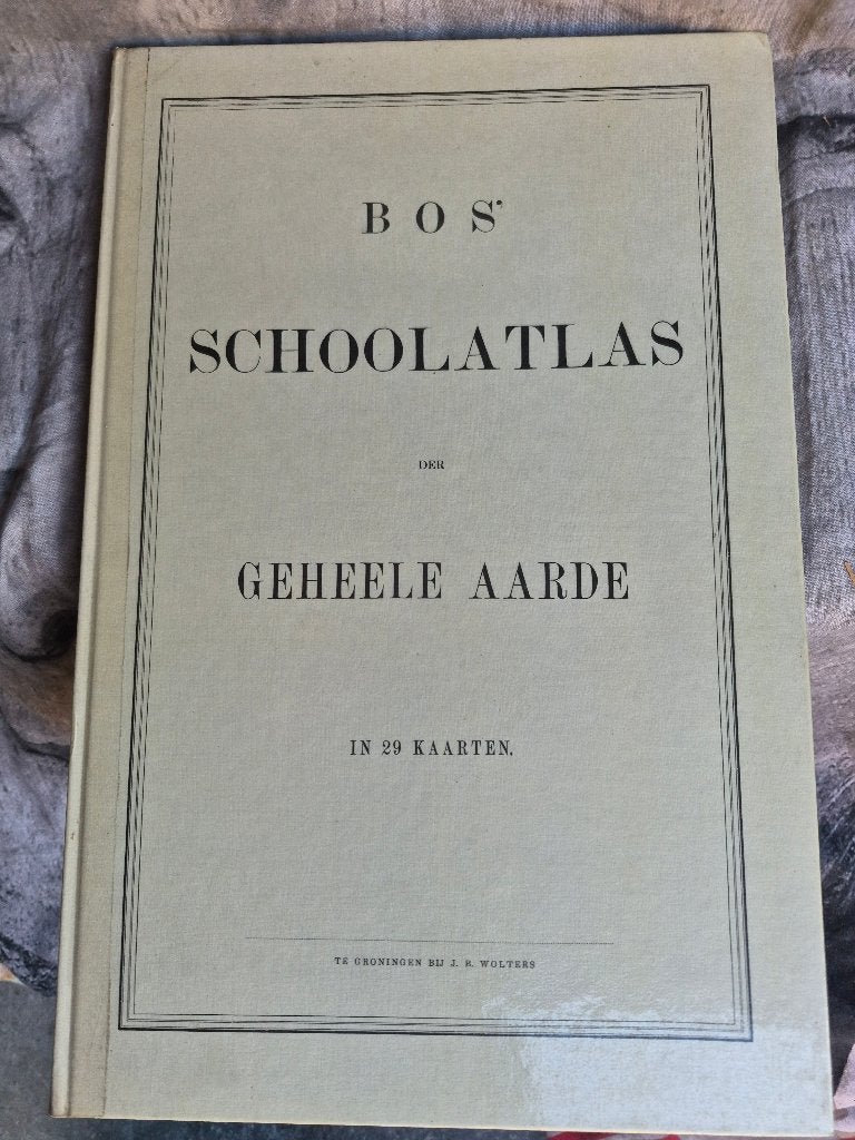 Bos Schoolatlas 1877 herdruk in 1977, Bosatlas, 1800 tot 2000, Wereld, Ophalen