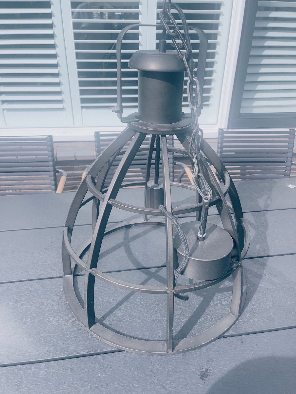 Industriële hanglamp - Stoer en stijlvol, Huis en Inrichting, Ophalen, Zo goed als nieuw, Metaal, E27 (groot)