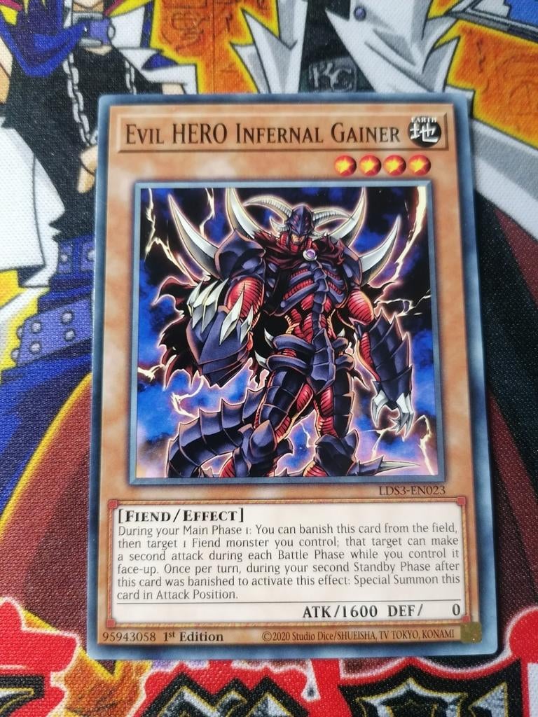 Evil HERO Infernal Gainer - LDS3 - Yu-Gi-Oh, Ophalen of Verzenden, Zo goed als nieuw