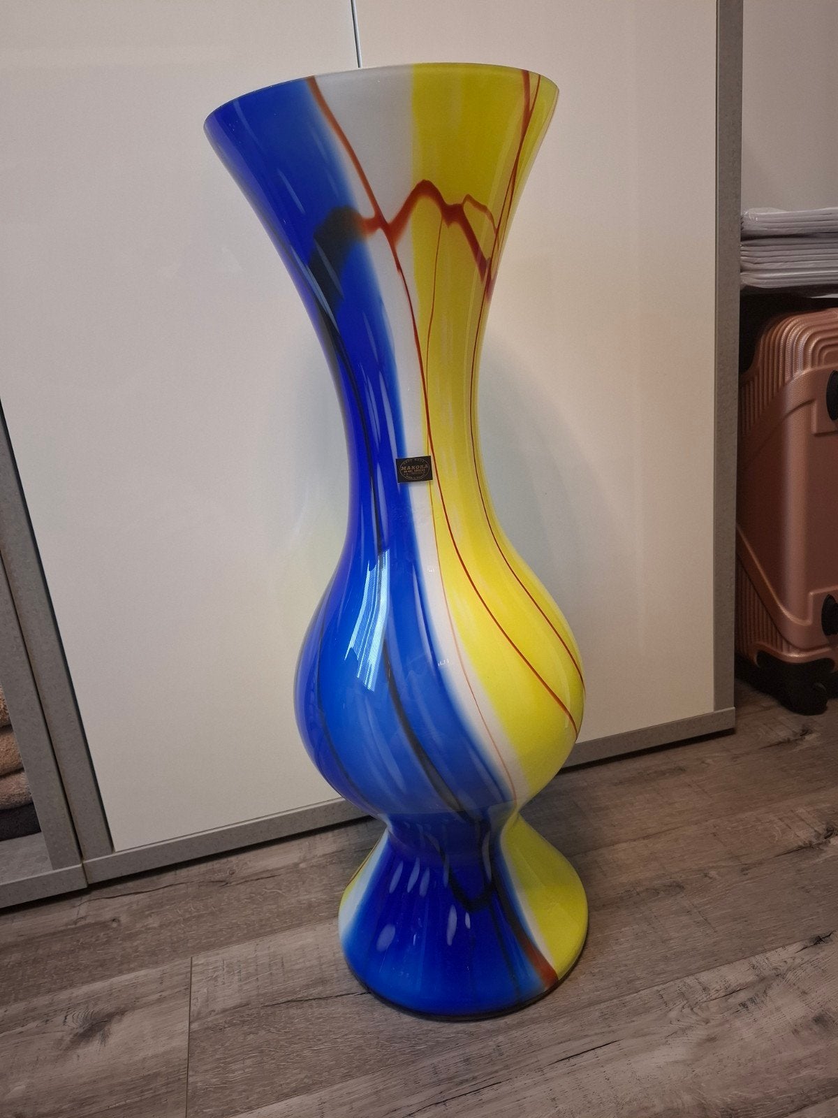 Grote handgemaakte Makora Krosno vaas, 70 cm, Ophalen