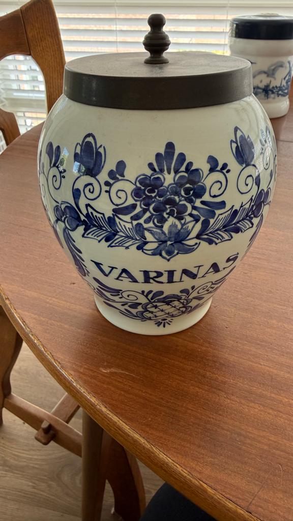 Oldenkott Handwerk Delfts Blauw Varinas Tabakspot, Antiek en Kunst, Antiek | Porselein, Ophalen of Verzenden