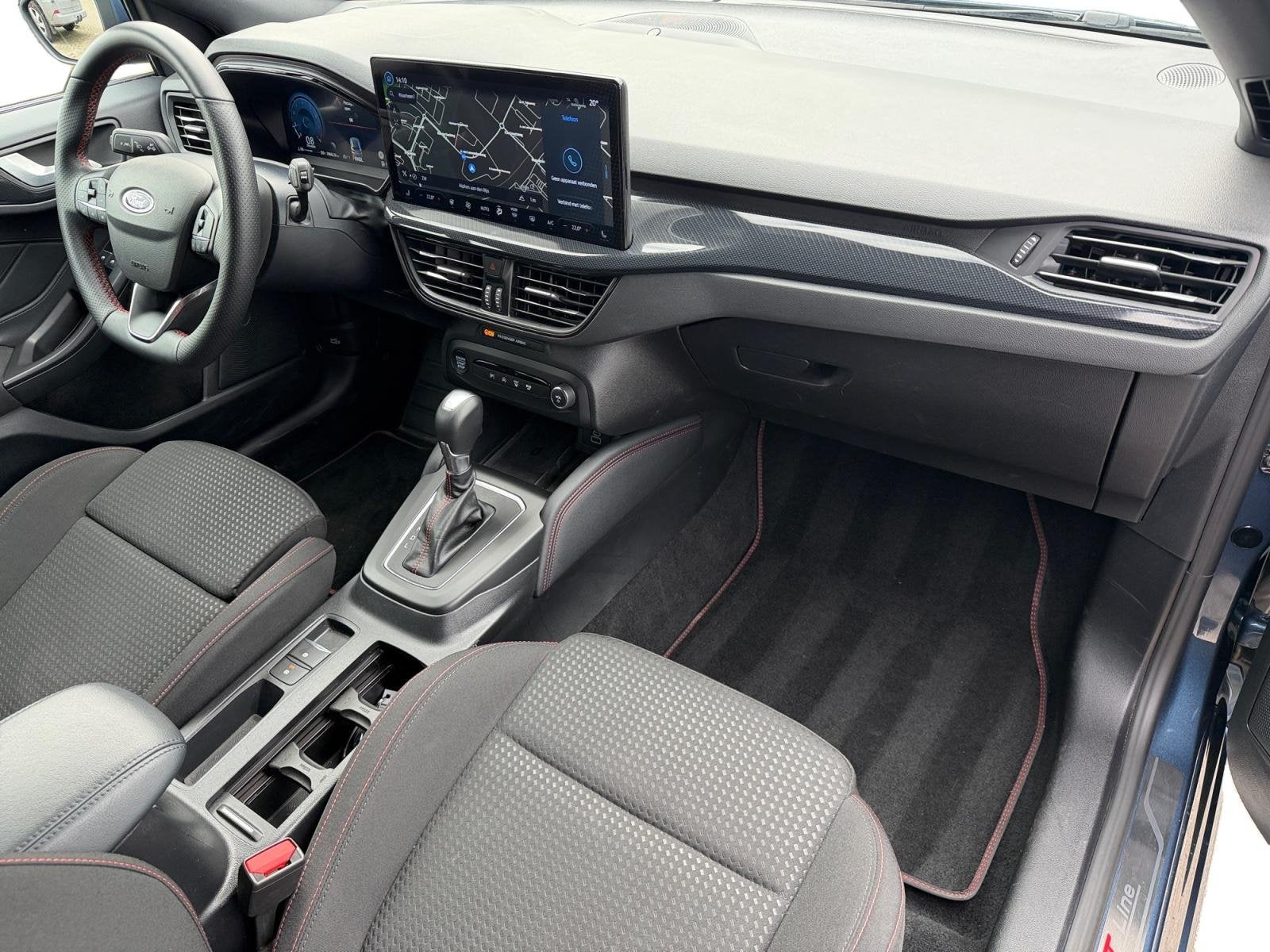 Ford Focus Wagon 1.0 EcoBoost Hybrid ST Line X | NL auto | D, Auto's, Ford, 12 maanden, Stof, Gebruikt, Blauw
