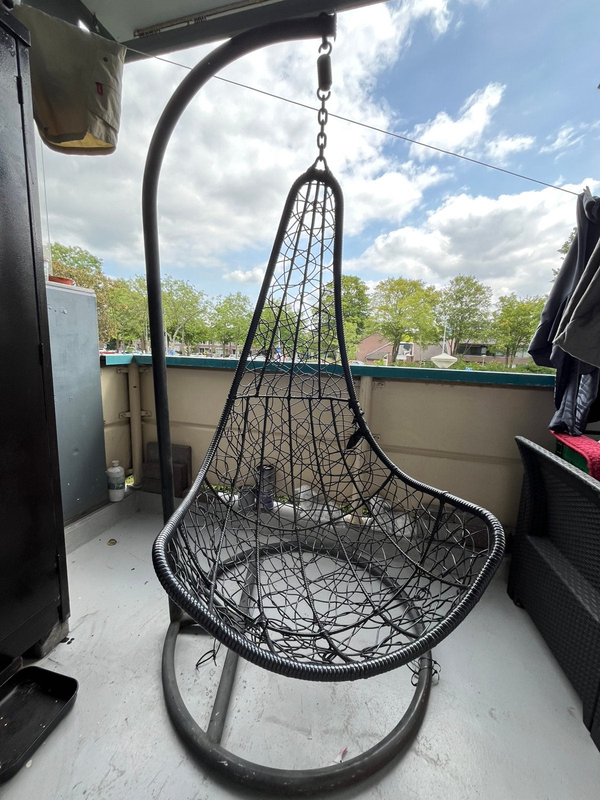 Schommelstoel buiten, Tuin en Terras, Tuinstoelen, Ophalen, Zo goed als nieuw