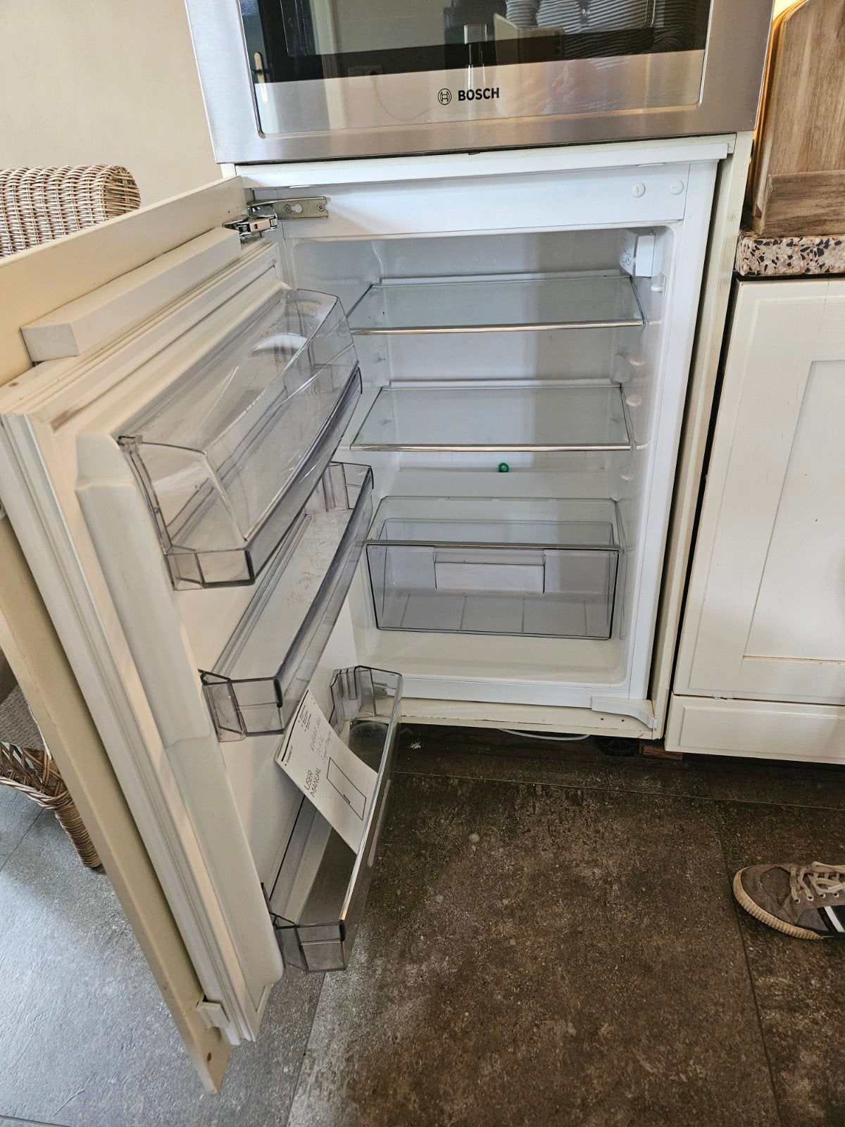 AEG inbouw koelkast in keurige staat., 200 liter of meer, 45 tot 60 cm, Ophalen, 85 tot 120 cm