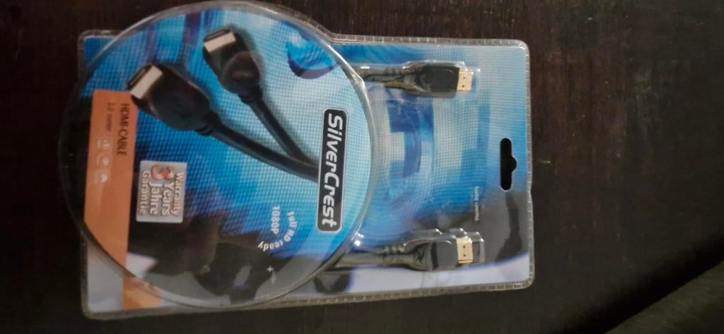 Nieuwe SilverCrest HDMI-kabel - Full HD 1080p, Ophalen of Verzenden, Nieuw, Minder dan 2 meter, HDMI-kabel