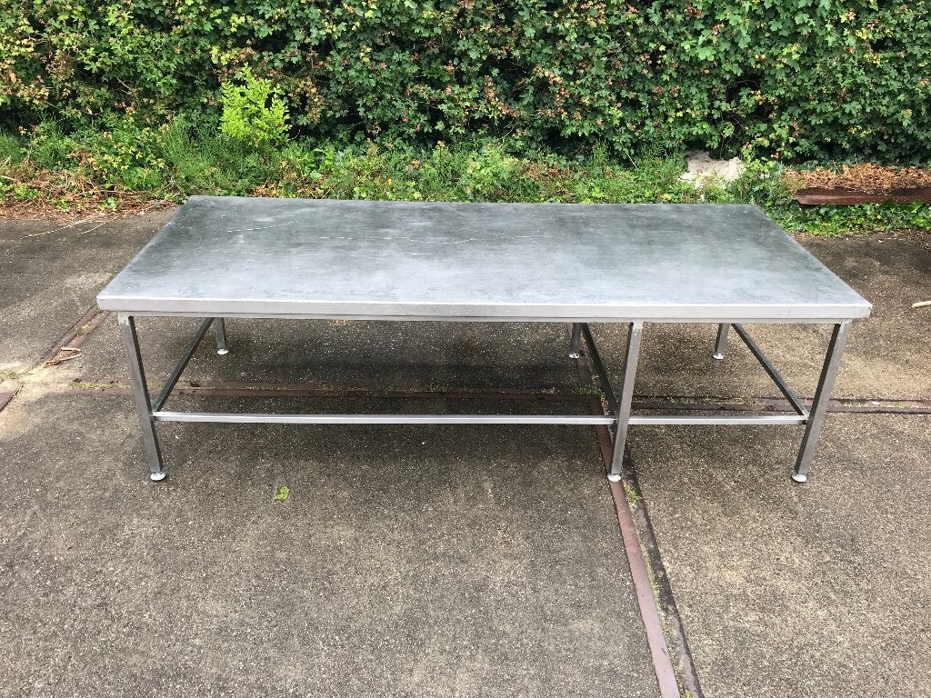 Lage rvs BBQ - grill opzet rvswerktafel / wok tafel, Ophalen, Gas