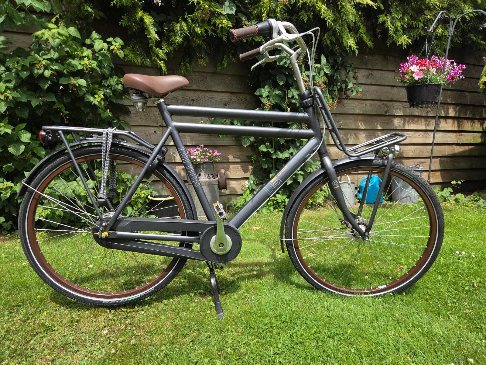 Cortina U5 transportfiets heren 7 versnellingen, Gebruikt, Versnellingen, 57 tot 61 cm, Trommelrem