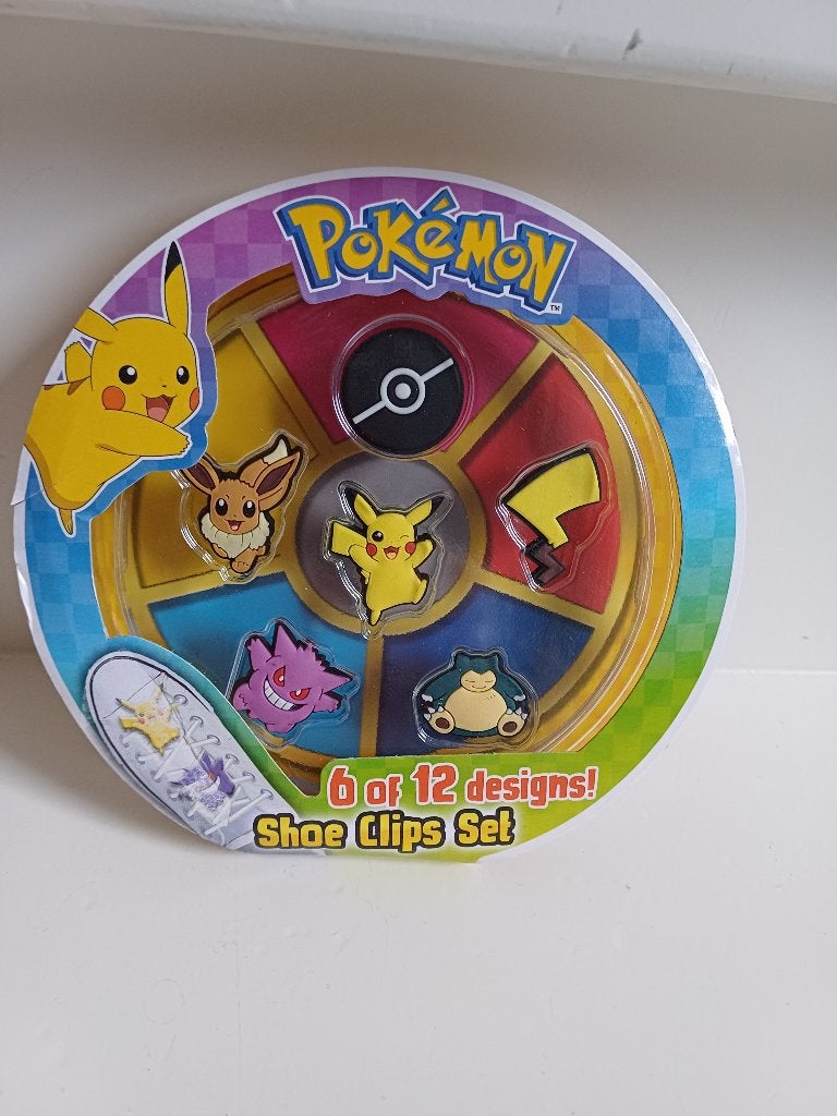POKEMON SCHOEN CLIPS 6 STUKS IN DE VERPAKKING NIEUW, Ophalen of Verzenden, Nieuw