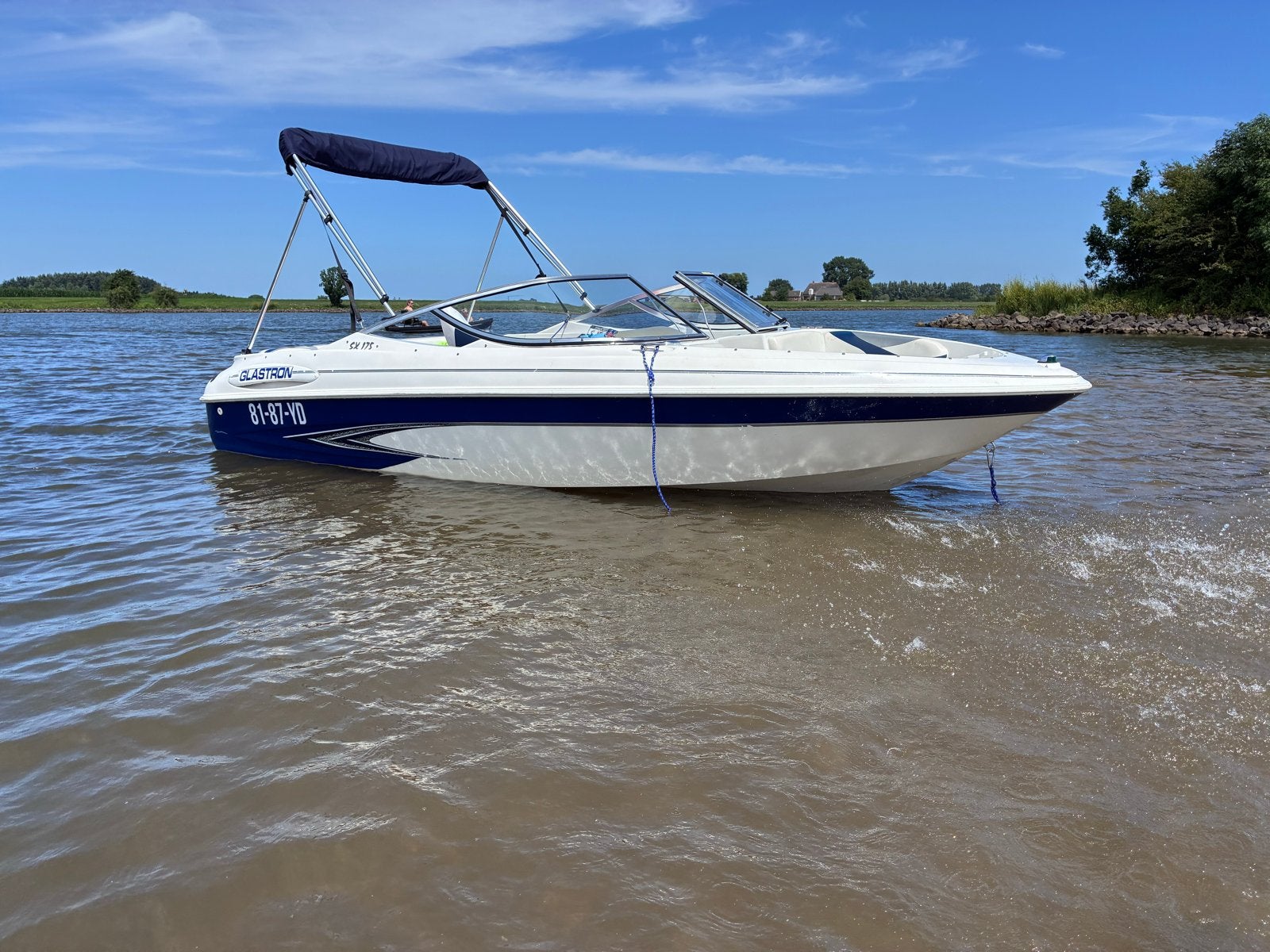 Glastron SX 175 Speedboot met Trailer, Watersport en Boten, Speedboten, Ophalen, Overige merken, Binnenboordmotor, Tot 1.00 meter