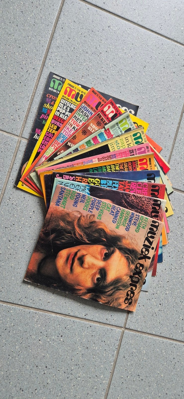 Muziek Expres - Complete Jaargang 1971, Ophalen of Verzenden, Gelezen, Artiest