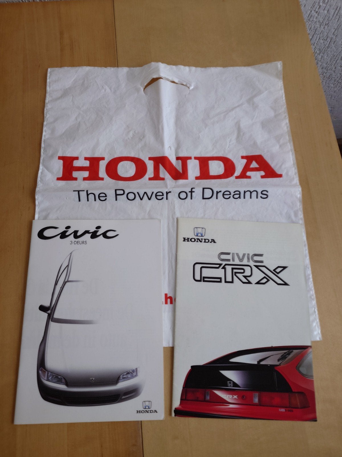 1988 en 1993 HONDA CIVIC CRX BROCHURE NEDERLANDS, Ophalen of Verzenden, Gebruikt, Overige typen