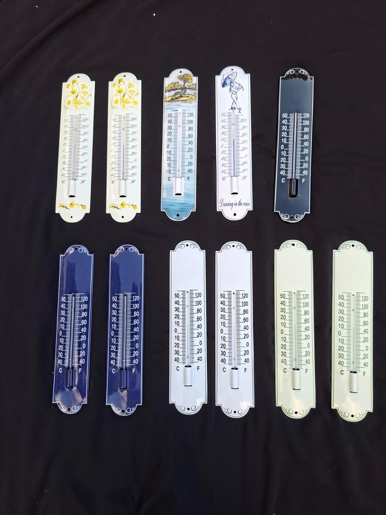Emaille thermometers, Ophalen of Verzenden