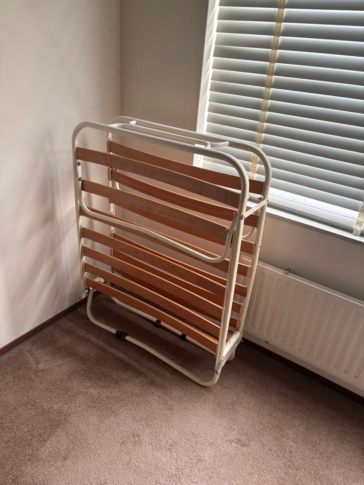 Opklap bed vouwbed, Gebruikt, 90 cm, Eenpersoons, Ophalen of Verzenden