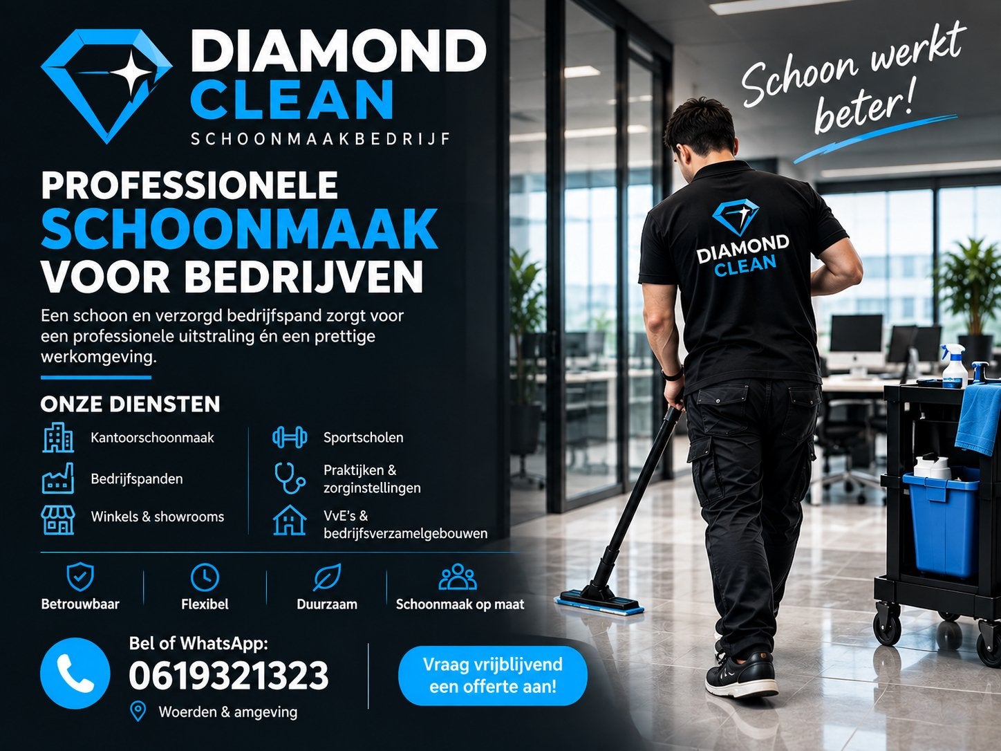 DIAMOND CLEAN – PROFESSIONELE SCHOONMAAK VOOR BEDRIJVEN, Vacatures