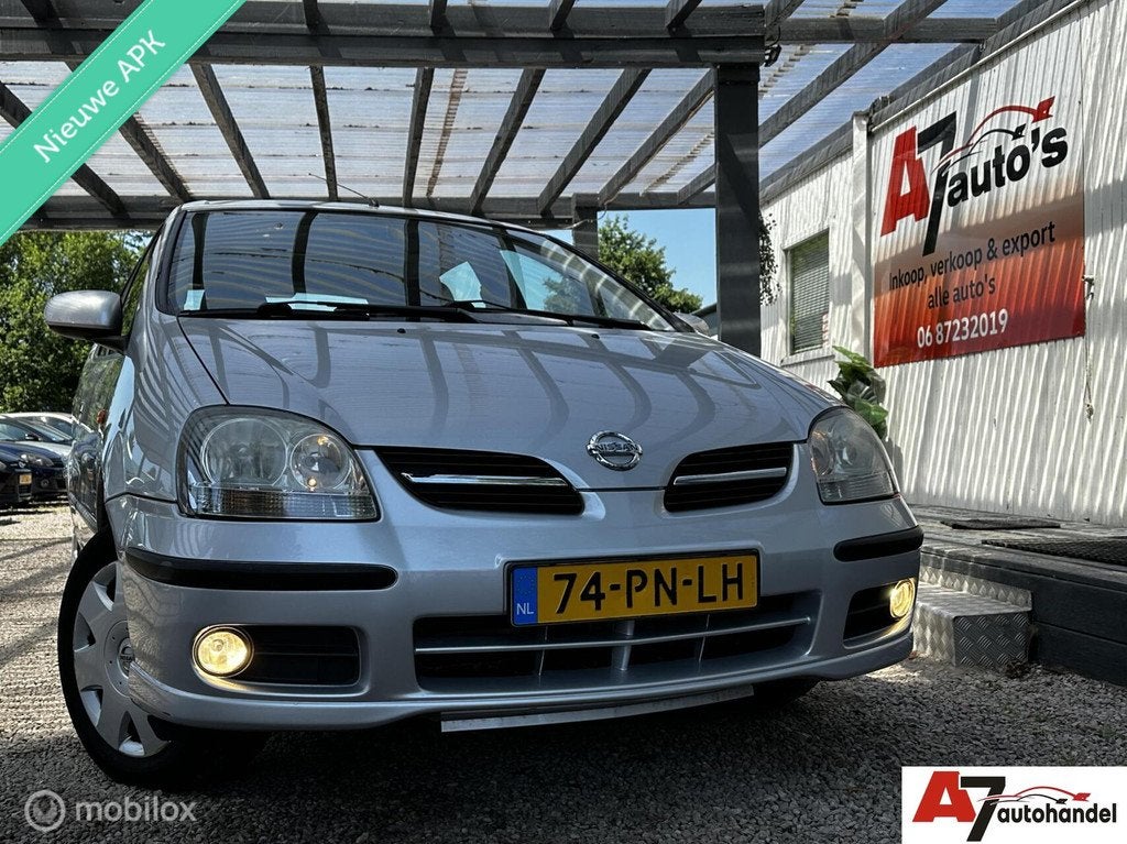 Nissan Almera Tino 1.8 Acenta Nieuwe APK//Airco, 4 cilinders, Almera Tino, 116 pk, Origineel Nederlands