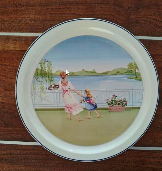 wandbord Villeroy & Boch bord 'The Romantic Seasons' -Spring, Ophalen of Verzenden