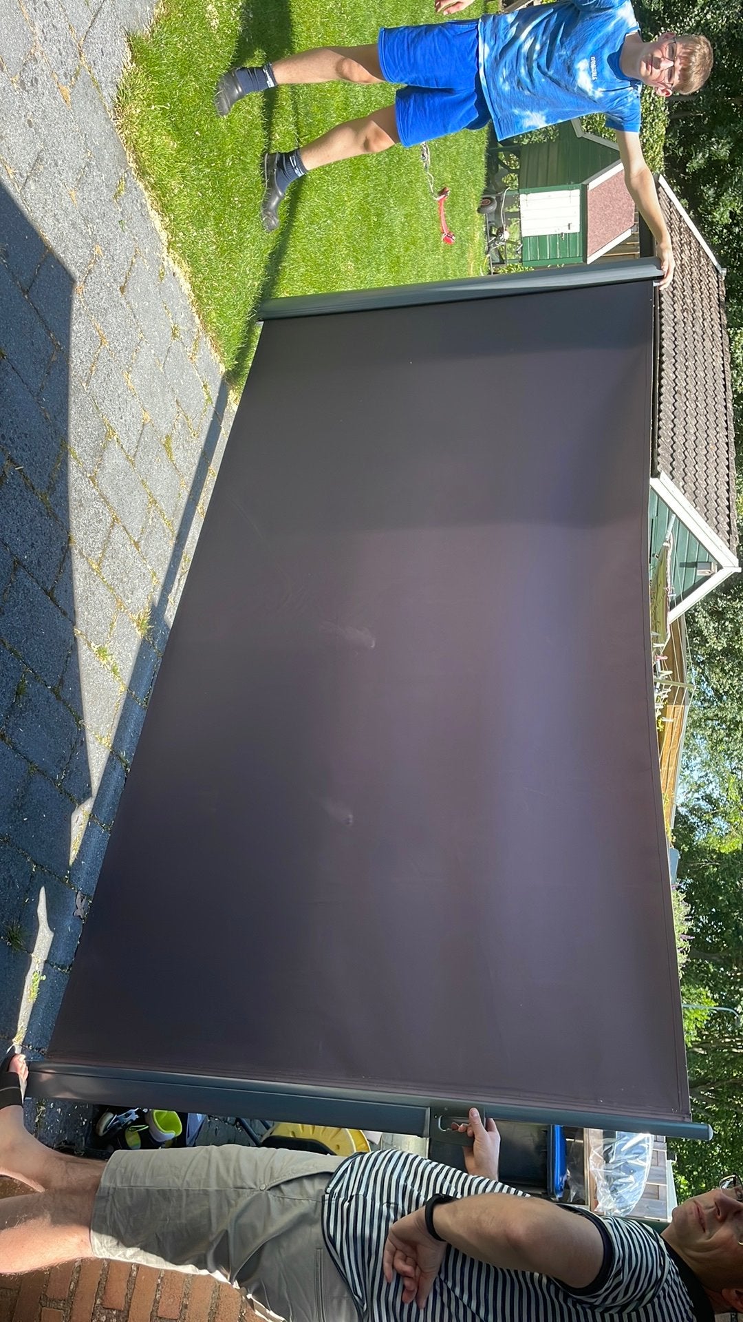Zijscherm/Windscherm voor terras of tuin, Tuin en Terras, Windscherm, Gebruikt, Overige typen, Onbekend