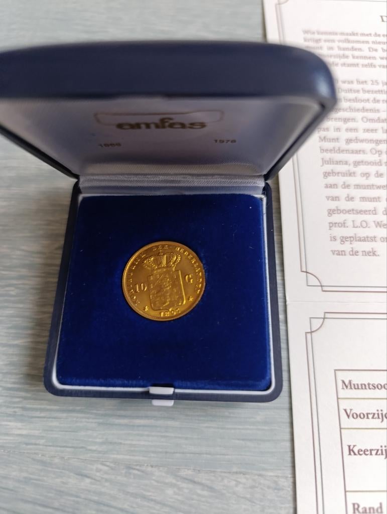 Gouden tientje, Ophalen of Verzenden, Goud