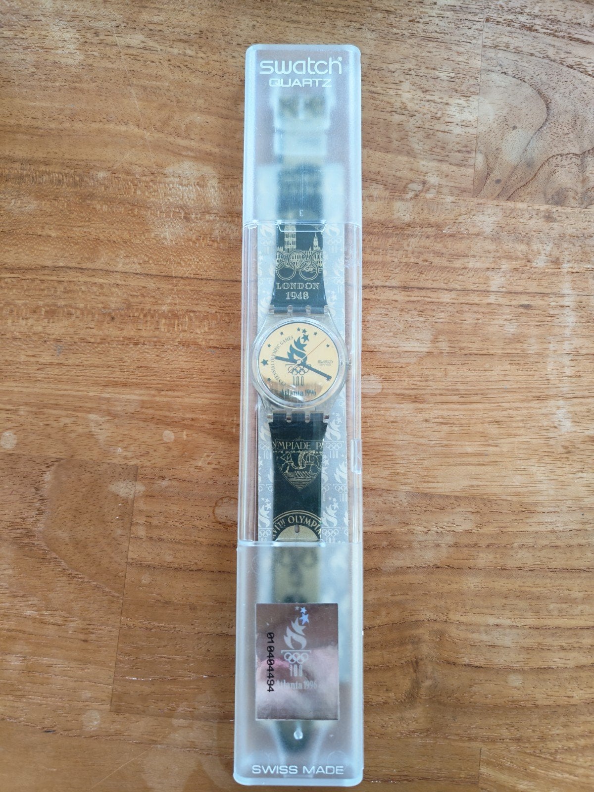 Swatch Olympische Spelen Atlanta 1996 Polshorloge, Kunststof, Verzenden, Polshorloge, Swatch