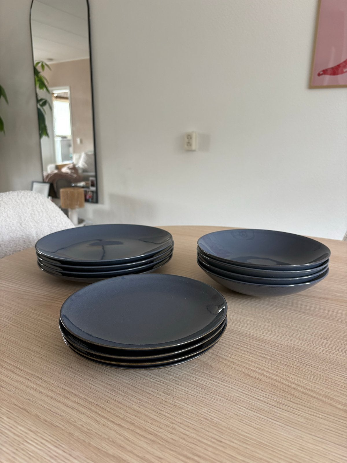 Serviesset Casa Mesa: 4 pastaborden, 4 ontbijtborden, 4 dine, Gebruikt, Overige merken, Verzenden, Overige stijlen