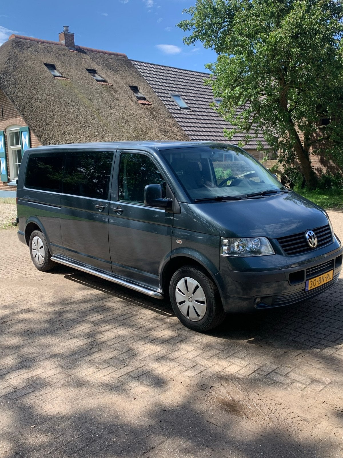 Volkswagen Transporter 2.5 TDI 1.0 96KW DC 2004, Voorwielaandrijving, Stof, 2020 kg, Origineel Nederlands