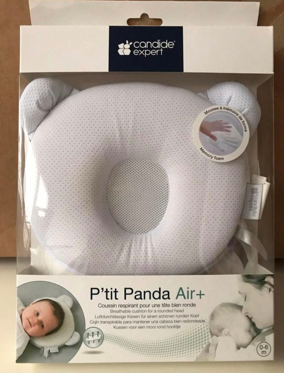 Candide expert p’tit panda air+ baby hoofdkussentje 0-6m, Ophalen, Zo goed als nieuw