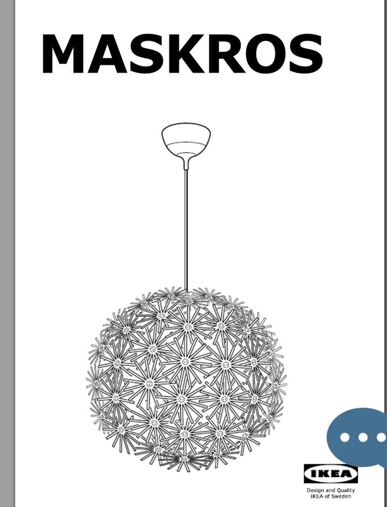 Ikea lamp Maskros collectors item. Nieuw in doos, Huis en Inrichting, Lampen | Hanglampen, Ophalen of Verzenden, Zo goed als nieuw