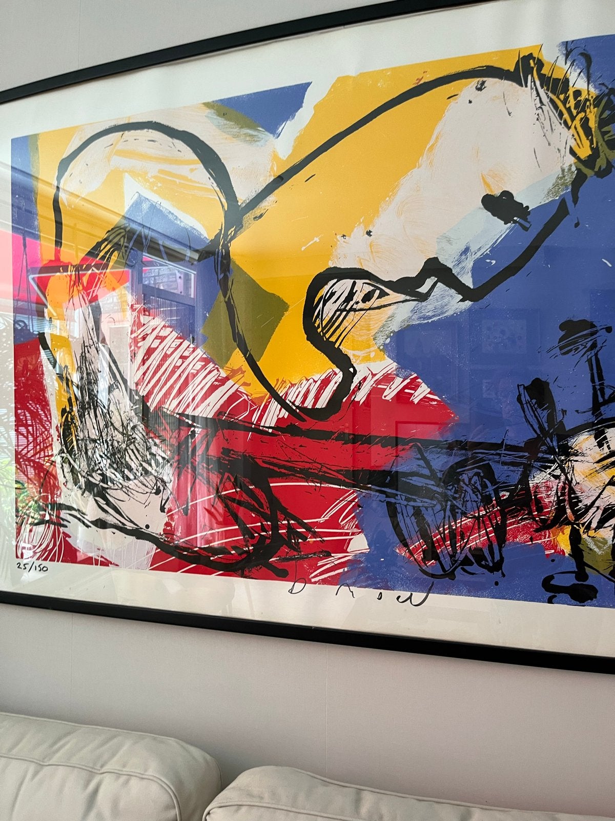 Herman Brood - De Gitarist (Zeefdruk, nr. 25/150), Gelimiteerde oplage, Verzenden, Portret en Figuren, Zeefdruk