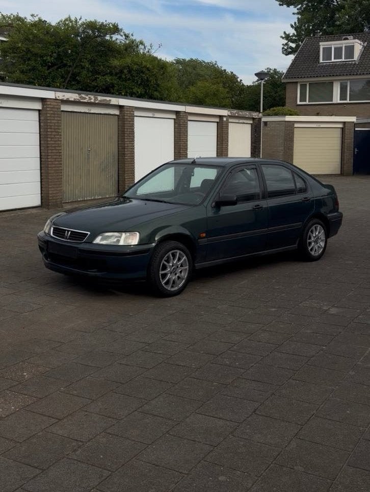 Honda Civic 1.4 I S 1998 Groen, Auto's, 40 €/maand, Zwart, 4 cilinders, 1396 cc