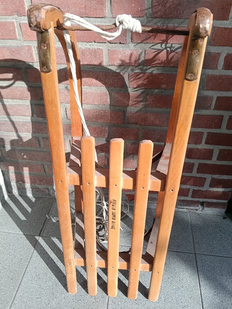 Houten Slee, Kinderen en Baby's, Ophalen, Gebruikt, Hout