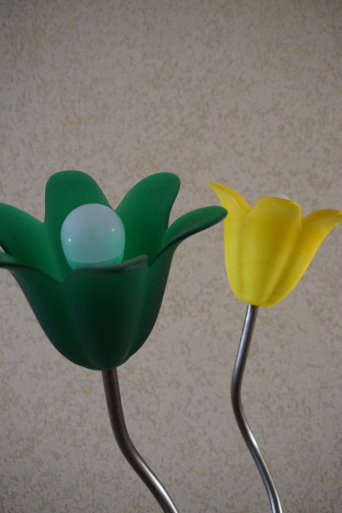 Staande design  tulpen lamp, Huis en Inrichting, Ophalen, Design, Glas, Zo goed als nieuw