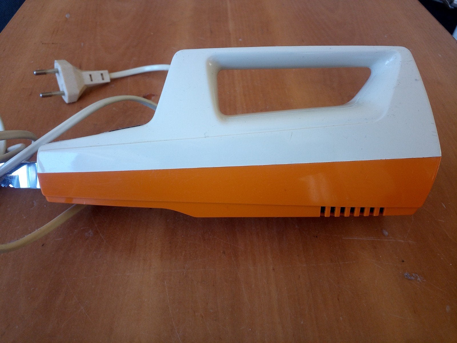 Moulinex Elektrisch Broodmes - Vintage Oranje/Wit, Ophalen of Verzenden, Gebruikt
